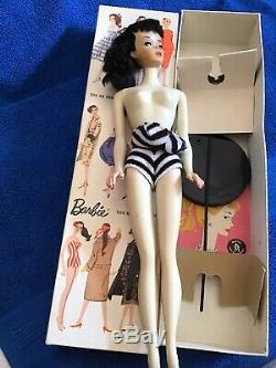 Original Vintage #3 Ponytail Barbie, R Box, TM Stand, White Body Smells Crayons
