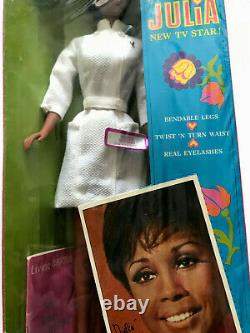 Original Vintage Barbie Diahann Carroll As Julia Nurse Doll Nrfb Mattel 1968
