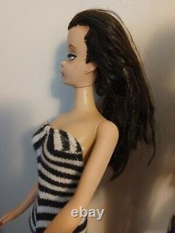 Original Vintage Number 1 Ponytail Brunette Barbie Doll 1959 Japan