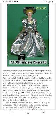 Peggy Nisbet Princess Diana English Summer Fashion Doll Ultra Rare /250 1989