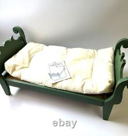 Pleasant Co Doll 1997 Josefina Wood Sleigh Bed 1st Ed Green Mattress Vtg RETIRED