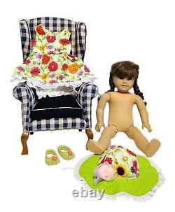 Pleasant Company American Girl Samantha Doll + Tender Art Collection Chair VTG