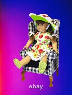 Pleasant Company American Girl Samantha Doll + Tender Art Collection Chair VTG