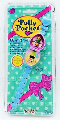 Polly Pocket Flip Top Quartz Watch Adjustable Strap 1993 #58211 NRFP