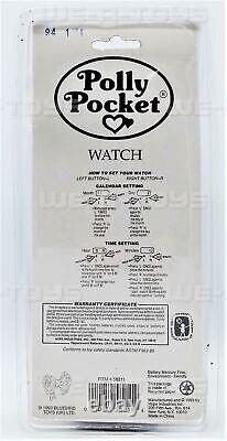 Polly Pocket Flip Top Quartz Watch Adjustable Strap 1993 #58211 NRFP