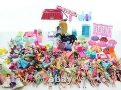 Polly Pocket Massive Lot of Dolls, Accessories and Furniture HUGE COLLECTION