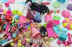 Polly Pocket Massive Lot of Dolls, Accessories and Furniture HUGE COLLECTION