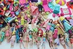 Polly Pocket Massive Lot of Dolls, Accessories and Furniture HUGE COLLECTION