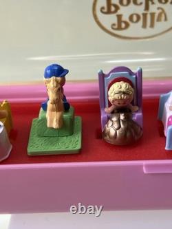 Polly Pocket RING COLLECTING CASE & 10 Rings Vintage Bluebird Toys