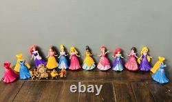 Polly pocket Disney Princess Doll Dress Lot Vintage Merida Tiana Belle Anna Abu