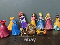 Polly pocket Disney Princess Doll Dress Lot Vintage Merida Tiana Belle Anna Abu