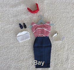 Ponytail 3 Barbie With Brown Eyeliner Lot / Rare Roman Holiday Hat Included