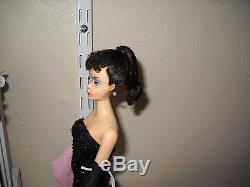 Pretty Vintage Brunette #3 Barbie Doll with blue eyeliner & Solo in Spotl -Lot P15