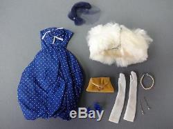RARE 1959 BARBIE Doll Gay Parisienne Outfit #964 Original Lighter Blue Color