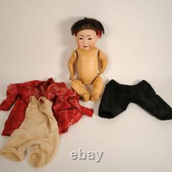 RARE ANTIQUE JDK KESTNER #, 12 CHINESE BABY DOLL w ORIGINAL CLOTHING