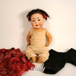 RARE ANTIQUE JDK KESTNER #, 12 CHINESE BABY DOLL w ORIGINAL CLOTHING