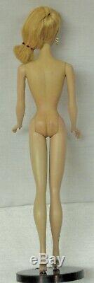 RARE Barbie Doll ONE 1959 BARBIE #1 ORIG VINTAGE BLOND PONYTAIL #850 NICE