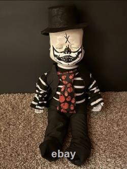 RARE FIND OOAK Custom Vintage Scary Clown Three Faced Sitting Doll Rotating Head