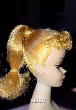 RARE Factory Hand Painted Eyes 1959 #3 Barbie Doll