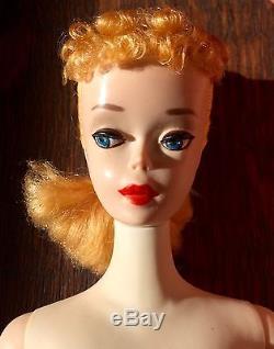 RARE Factory Hand Painted Eyes 1959 #3 Barbie Doll