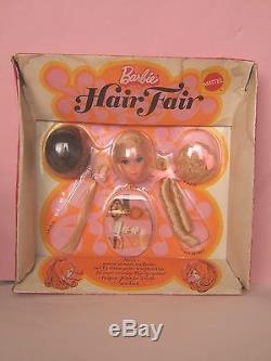 RARE Hair fair blonde Vintage Barbie center eye no lashes 1974 MIB