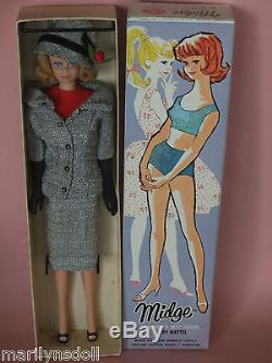 RARE Japanese exclusive Vintage Midge Barbie dressed Career girl #954 MIB