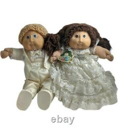 RARE Tsukuda Wedding Set Cabbage Patch Kids Made in Japan Bride Groom Lot