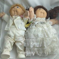 RARE Tsukuda Wedding Set Cabbage Patch Kids Made in Japan Bride Groom Lot
