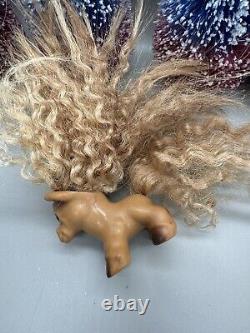 RARE VINTAGE TROLL DOLL HORSE PONY BABY DAM THINGS DESIGN 1965 custom Hair Blond