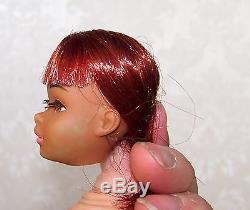 RARE Vintage 1960's Barbie FRANCIE BLACK A. A. Doll LOVELY HEAD never used