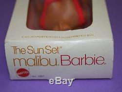 RARE! Vintage 1975 The Sun Set Malibu Barbie NRFB White Box Released Only 1 YEAR