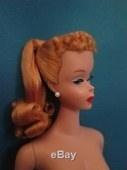 RARE Vintage Barbie Nipple TM Ponytail #4 with Gay Parisian Box
