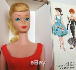 RARE near mint Blonde SWIRL 1964 Barbie Vintage Ponytail