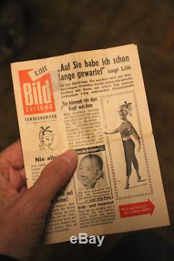 RARE vintage 1950's Bild Lilli doll 11.5 Barbie prototype original clothes
