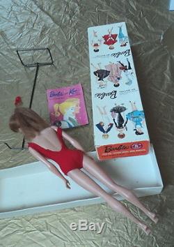 Redhead Barbie Pony Tail In Original Box With Accessories - Great Disply Doll