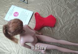 Redhead Barbie Pony Tail In Original Box With Accessories - Great Disply Doll