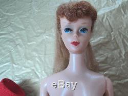 Redhead Barbie Pony Tail In Original Box With Accessories - Great Disply Doll