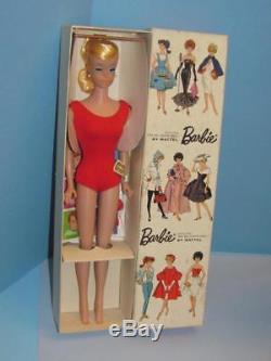 Rare 1964 Mint Vintage Barbie Blonde Swirl Ponytail Box MINT IN BOX