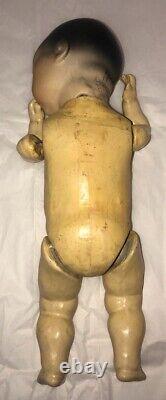 Rare Antique AM353 Asian Character Baby Doll Circa 1913 Germany 11in Bisque Head