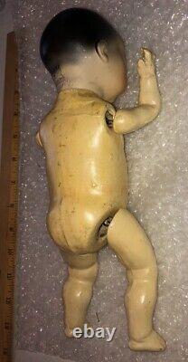 Rare Antique AM353 Asian Character Baby Doll Circa 1913 Germany 11in Bisque Head