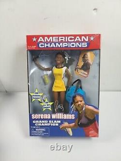 Rare Barbie Size Serena Williams American Champions 1999 US Open 11.5 Doll 6