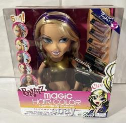 Rare Bratz Cloe Magic Hair Color Funky Fashion Makeover Doll Head 2008 New Mib