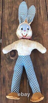 Rare Early Antique Bugs Bunny Doll Toy Warner Brothers 1930 1940s Looney Toons