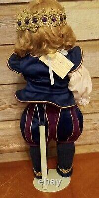 Rare German Porcelain Doll Prince Charming 20 Inch Doll Kewpie Boy Prince Doll