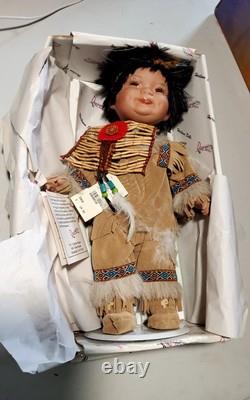 Rare Heirloom Dolls Collection, Seven Porcelain Dolls With Tags And Certificates