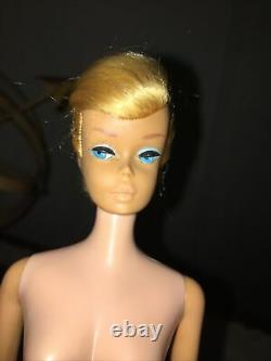 Rare Patented #8 Vintage Platinum Blonde Swirl Ponytail Barbie Doll No # 850