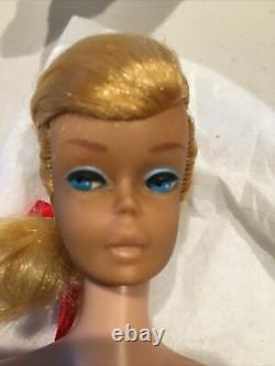 Rare Patented #8 Vintage Platinum Blonde Swirl Ponytail Barbie Doll No # 850