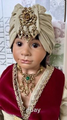 Rare Sigikid SALADIN 68cm Artist Doll Maja Bill Buchwalder LE 114/300 Box Certs