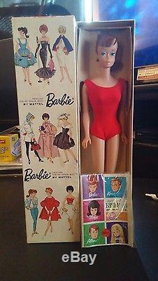 Rare Vintage 1962 Barbie Doll No. 850 Red Head Ponytail Red Swimsuit ...