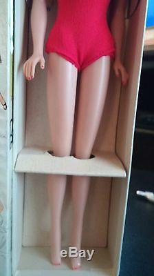 Rare Vintage 1962 Barbie Doll No. 850 red head ponytail Red Swimsuit Japanese